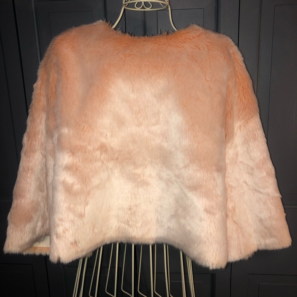 ZARA Furry Pink Sweater